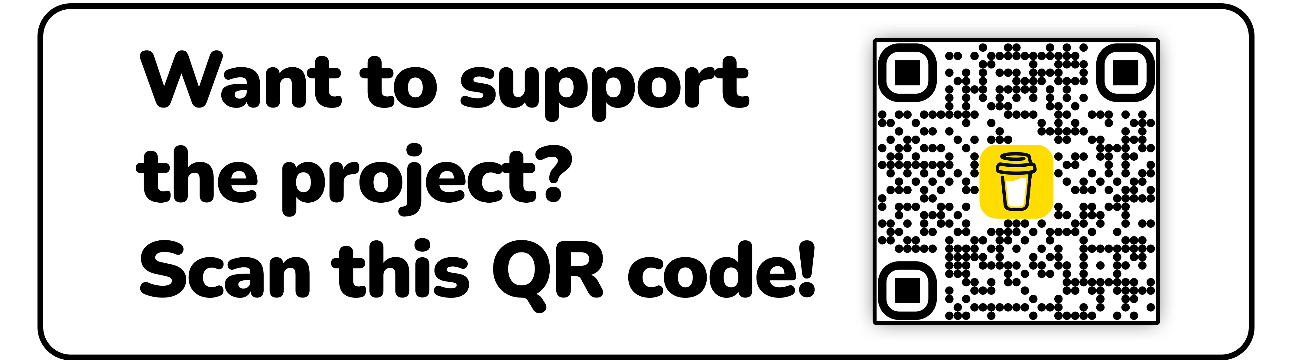 Want to support the project? Scan this QR code!